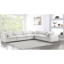  Manufacturer Color_Cream -- Meridian Serene Fabric 6 pc Sectional IMAGE 4