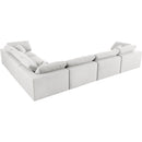  Manufacturer Color_Cream -- Meridian Serene Fabric 6 pc Sectional IMAGE 5