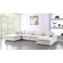  Manufacturer Color_Cream -- Meridian Serene Fabric 6 pc Sectional IMAGE 2