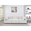  Manufacturer Color_Cream -- Meridian Serene Fabric 6 pc Sectional IMAGE 3