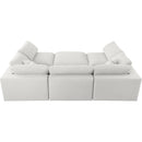  Manufacturer Color_Cream -- Meridian Serene Fabric 6 pc Sectional IMAGE 5