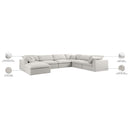  Manufacturer Color_Cream -- Meridian Serene Fabric 7 pc Sectional IMAGE 11