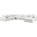  Manufacturer Color_Cream -- Meridian Serene Fabric 7 pc Sectional IMAGE 2