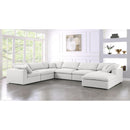  Manufacturer Color_Cream -- Meridian Serene Fabric 7 pc Sectional IMAGE 3