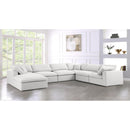  Manufacturer Color_Cream -- Meridian Serene Fabric 7 pc Sectional IMAGE 4
