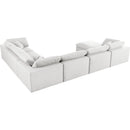  Manufacturer Color_Cream -- Meridian Serene Fabric 7 pc Sectional IMAGE 5