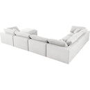  Manufacturer Color_Cream -- Meridian Serene Fabric 7 pc Sectional IMAGE 6