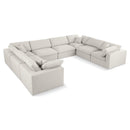  Manufacturer Color_Cream -- Meridian Serene Fabric 8 pc Sectional IMAGE 1