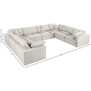 Manufacturer Color_Cream -- Meridian Serene Fabric 8 pc Sectional IMAGE 9