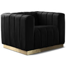  Manufacturer Color_Black -- Meridian Marlon Stationary Fabric Chair IMAGE 1