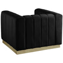  Manufacturer Color_Black -- Meridian Marlon Stationary Fabric Chair IMAGE 3