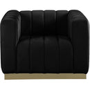  Manufacturer Color_Black -- Meridian Marlon Stationary Fabric Chair IMAGE 4