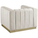  Manufacturer Color_Cream -- Marlon Cream Velvet Upholstered Chair IMAGE 3