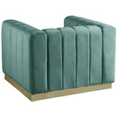  Manufacturer Color_Mint -- Marlon Mint Velvet Upholstered Chair IMAGE 3