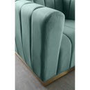  Manufacturer Color_Mint -- Marlon Mint Velvet Upholstered Chair IMAGE 5