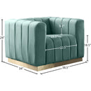  Manufacturer Color_Mint -- Marlon Mint Velvet Upholstered Chair IMAGE 8