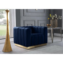  Manufacturer Color_Navy -- Marlon Navy Velvet Upholstered Chair IMAGE 2