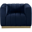  Manufacturer Color_Navy -- Marlon Navy Velvet Upholstered Chair IMAGE 4
