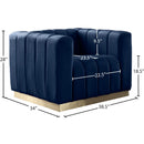  Manufacturer Color_Navy -- Marlon Navy Velvet Upholstered Chair IMAGE 8