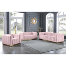  Manufacturer Color_Pink -- Marlon Pink Velvet Upholstered Chair IMAGE 7