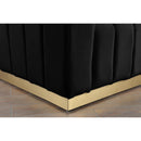  Manufacturer Color_Black -- Meridian Marlon Stationary Fabric Loveseat IMAGE 6