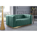  Manufacturer Color_Mint -- Marlon 62.5" Mint Velvet Upholstered Loveseat IMAGE 2