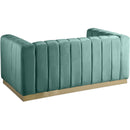  Manufacturer Color_Mint -- Marlon 62.5" Mint Velvet Upholstered Loveseat IMAGE 3