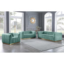  Manufacturer Color_Mint -- Marlon 62.5" Mint Velvet Upholstered Loveseat IMAGE 7