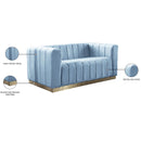  Manufacturer Color_Sky Blue -- Marlon 62.5" Sky Blue Velvet Upholstered Loveseat IMAGE 9