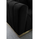  Manufacturer Color_Black -- Meridian Marlon Stationary Fabric Sofa IMAGE 5