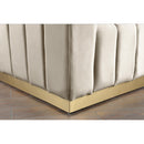  Manufacturer Color_Cream -- Marlon 86.5" Cream Velvet Upholstered Sofa IMAGE 6