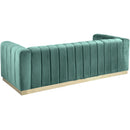  Manufacturer Color_Mint -- Marlon 86.5" Mint Velvet Upholstered Sofa IMAGE 3