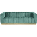  Manufacturer Color_Mint -- Marlon 86.5" Mint Velvet Upholstered Sofa IMAGE 4