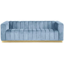  Manufacturer Color_Sky Blue -- Marlon 86.5" Sky Blue Velvet Upholstered Sofa IMAGE 4