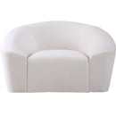  Manufacturer Color_Cream -- Riley Cream Velvet Upholstered Chair IMAGE 5