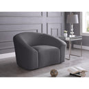  Manufacturer Color_Grey -- Riley Grey Velvet Upholstered Chair IMAGE 2