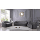  Manufacturer Color_Grey -- Riley Grey Velvet Upholstered Chair IMAGE 7