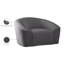  Manufacturer Color_Grey -- Riley Grey Velvet Upholstered Chair IMAGE 9