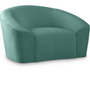  Manufacturer Color_Mint -- Riley Mint Velvet Upholstered Chair IMAGE 1