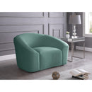  Manufacturer Color_Mint -- Riley Mint Velvet Upholstered Chair IMAGE 2