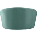  Manufacturer Color_Mint -- Riley Mint Velvet Upholstered Chair IMAGE 3