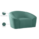  Manufacturer Color_Mint -- Riley Mint Velvet Upholstered Chair IMAGE 9