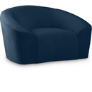  Manufacturer Color_Navy -- Riley Navy Velvet Upholstered Chair IMAGE 1