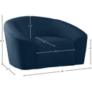  Manufacturer Color_Navy -- Riley Navy Velvet Upholstered Chair IMAGE 8