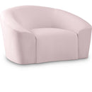  Manufacturer Color_Pink -- Riley Pink Velvet Upholstered Chair IMAGE 1