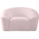  Manufacturer Color_Pink -- Riley Pink Velvet Upholstered Chair IMAGE 5
