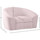  Manufacturer Color_Pink -- Riley Pink Velvet Upholstered Chair IMAGE 8