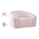  Manufacturer Color_Pink -- Riley Pink Velvet Upholstered Chair IMAGE 9