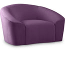  Manufacturer Color_Purple -- Riley Purple Velvet Upholstered Chair IMAGE 1