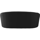  Manufacturer Color_Black -- Meridian Riley Stationary Fabric Loveseat IMAGE 3